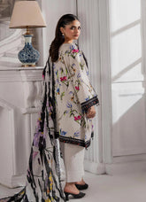 Sunshine Bloom By Alzohaib Printed Cotton Silk 3 Piece Unstitched Suit AZ25SSBW D-CSE-08
